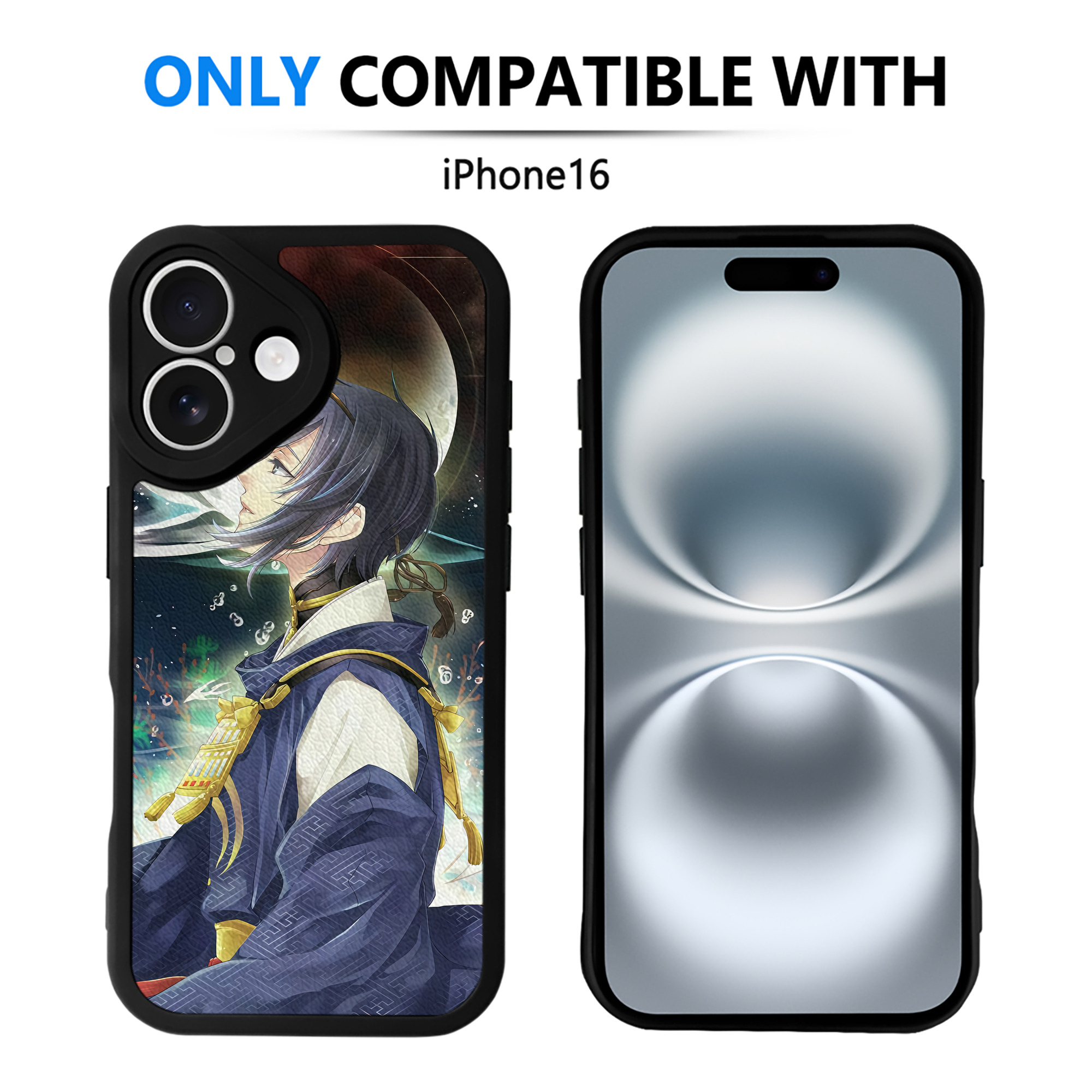 （画像用） 刀剣乱舞 Touken Ranbu 【iPhone 16シリーズ対応】シリコンスマホケース（レザー調） 材質：シリコン